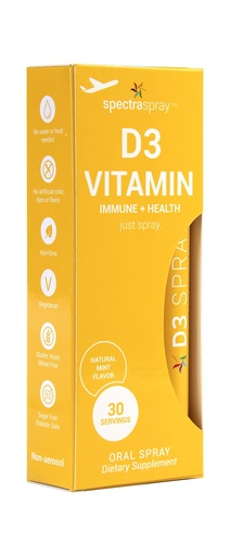 [BRSWIHQ7OYNRCET2] Spectraspray Vitamin D3 Spray Vitamins - Natural & Effective Oral Spray 5000IU Liquid Vitamin D3, 30 Day Supply