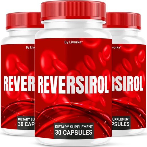 [BRSRABIQDNYA2GQV] (3 Pack) Reversirol - Reversirol Premium Fórmula, Reversirol Capsules, Reversirol Advanced Optimizer Capsules, Reversirol Supplement Support Pills, Reversirol Reseñas, 90 cápsulas para 3 meses