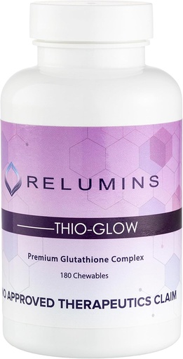 [BRSW2CA7BUPA2FDZ] Relumins Labs Thio-Glow Chewable Sublingual Glutathione Complex with Biotin, VIT C & E, Plus Grapeseed Polyphemols-330mg Gluta Per Serving – Highest Bioavailability – 4X More Effective Than Liposomal