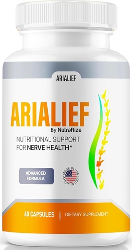 [BRSRAHAECIMR4CL3] Cápsulas Arialief, Apoio Nutricional Oficial para a Saúde Nervosa, Todas as Vitaminas Arialief Natural para Nervos Saudáveis, Pílulas Premium Arialief, Revisão Aria LIEF Pastillas (60 Cápsulas)
