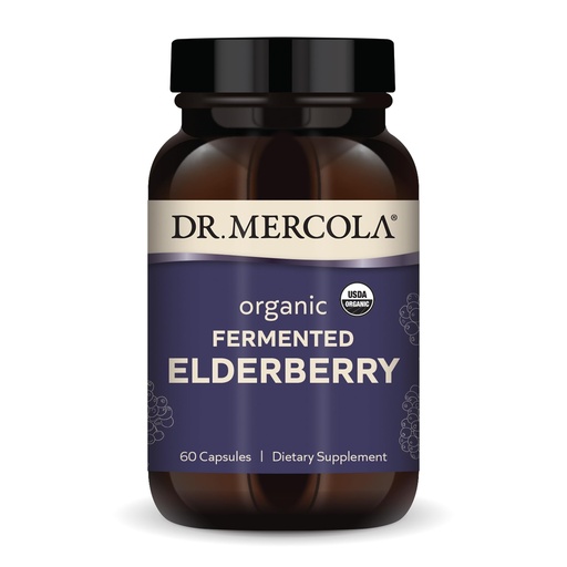 [BRSWGC3RBUMQIEYY] Dr. Mercola Organic Fermented Elderberry - Immune Support - Elderberry Extract & Powder - High Anthocyanin Content - Fermented Herbal Supplement - 60 Capsules (30 Servings)