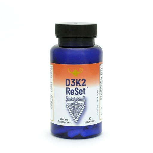 [BRSWYFQFOQNW2H3B] RnA ReSet D3K2 Reset – 4,000 IU Vitamin D3 & 100 mcg K2 Supplement (60 Capsules) NSF Certified