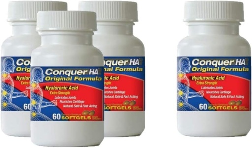 [BRSWGZ36OQCAE2AZ] Original Form Hyaluronic Acid Pack of 4, Improve Mobility, Flexibility - 60 softgel Caps