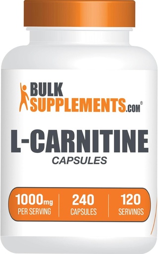 [BRSROYI2AUBQMCDJ] Bulk Supplements.com L-Carnitine 1000mg Capsules - Phụ Carnitine, L Carnitine 1000mg, L-Carnitine Capsulesules - 2 Capsules cho mỗi dịch vụ (1 1000mg), 240 Capsules (Pack of 1)