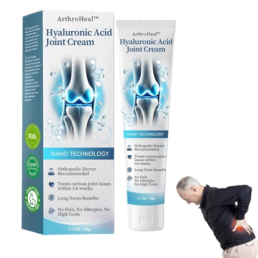 [BRSRAAQDPMNWCFI3] ArthroHeal Hyaluronic Acid Joint R- epair Cream, ArthroHeal Joint Cream, Rychle zmírnit kloubní nepohodlí, Rychle zmírnit kloubní nepohodlí, vhodné pro společné činnosti v celém těle (1)