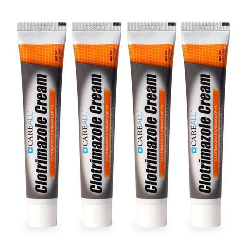 [BRSWYHT2O4IWK33U] CareAll Clotrimazole Antifungal Cream 1% USP 1.0 oz. (4 Pack), Cures Most Athlete’s Foot, Jock Itch and Ringworm, Compare to The Leading Brand.