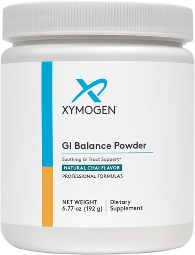 [BRSRMGQTDMDWK23H] XYMOGEN GI Balance Powder - Soothing GI Tract Support with Marshmallow Root, Licorice, Quercetin, Zinc L-Carnosine, Aloe, Gastric Mucin - Supports Gut Health + Healthy Bowel Function - Chai (6.77 oz)