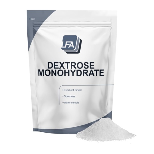 [BRSWGBINOAAWGCTB] Dextrose Monohydrate Powder - 1 kg (2.2 lb) - Food Grade Sweetener - Post Workout Supplement Ingredient - Tablet Press Machine Excipient Sugar