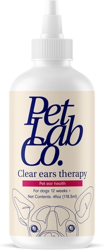 [BRSWYHYPBADRGAL7] PetLab Co. - Clear Ears Therapy Ear Cleaner for Dogs - Supporting Yeast, Itchy Ears & Healthy Ear Canals - Alcohol-Free Dog Ear Wash - Optimized Dog Ear Cleaner Solution - Packaging May Vary