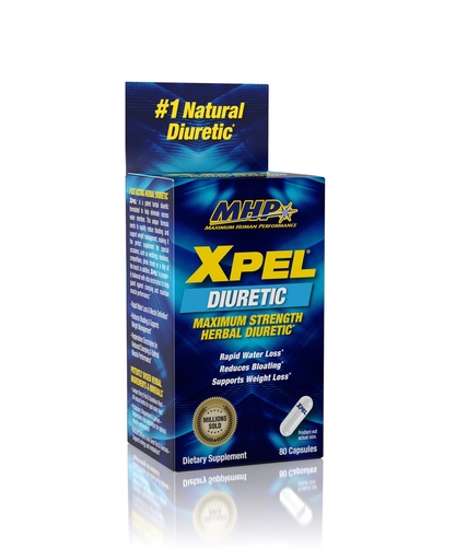 [BRSWIY3YPN4WKHT6] Maximum Human Performance Xpel Maximum Strength Diuretic Water Pills, for Water Retention Relief, Weight loss Support, with Vitamin B-6 Potassium Dandelion Root, 80 Capsules