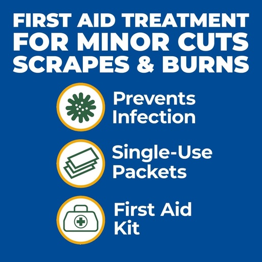 [BRSWGBABAVYRQ3Q3] Globe (144 Pack) Triple Antibiotic Ointment 0.9g Single Packet, First Aid Kit for Minor Scratches, Wounds, Cuts and Burns, Prevents Infection Active Ingredients Compare to Leading Brand, Travel Size