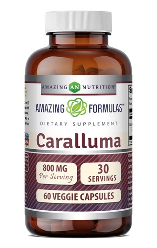 [BRSRM2YQCICA2AYV] Amazing Formulas Caralluma Supplement | 800 Mg Per Serving | 60 Veggie Capsules | Non-GMO | Gluten-Free | Made in USA