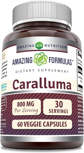 [BRSRM2YQCICA2AYV] Erstaunliche Formeln Caralluma Ergänzung | 800 Mg Pro Servieren | 60 Veggie Kapseln | Non-GMO | Gluten-Free | Made in USA