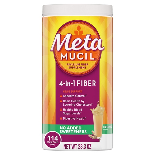 [BRSWIYYBPIIWYEDU] Metamucil Smooth Texture Sugar-Free Unflavored 114 Each (OLD)