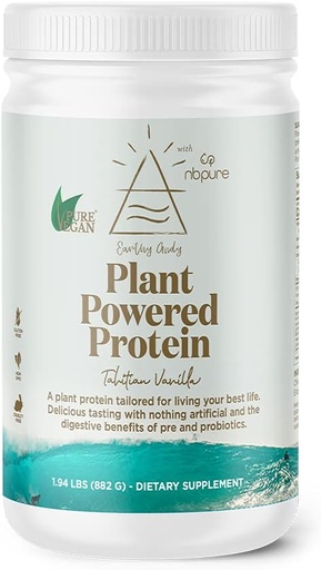 [BRSW2FQQOYBWA3IZ] nbclean Earthy Andy Plant Powered Protein, Gluten- Free, Non-GMO, okrucieństwo Free Pea Protein Powder, Vanilla, 30 Służenie