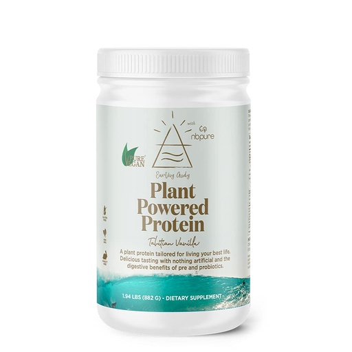 [BRSW2FQQOYBWA3IZ] nbpure Earthy Andy Plant Powered Protein, Gluten-Free, Non-GMO, Cruelty Free Pea Protein Powder, Vanilla, 30 Servings