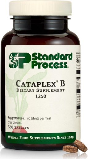 [BRSWIYT7BIABAF32] Standard Process Cataplex B - Whole Food Formula with Niacin, Vitamin B6, Thiamine, and Inositol for Heart Health, Metabolism, and Cholesterol Maintenance - 360 Tablets