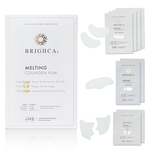 [BRSROZD5OAMAEFDD] Melting Collagen Film Refill Pack (8 Pouches) - Part of Brighca’s Melting Collagen Set | Anti-Aging Collagen Skincare Routine