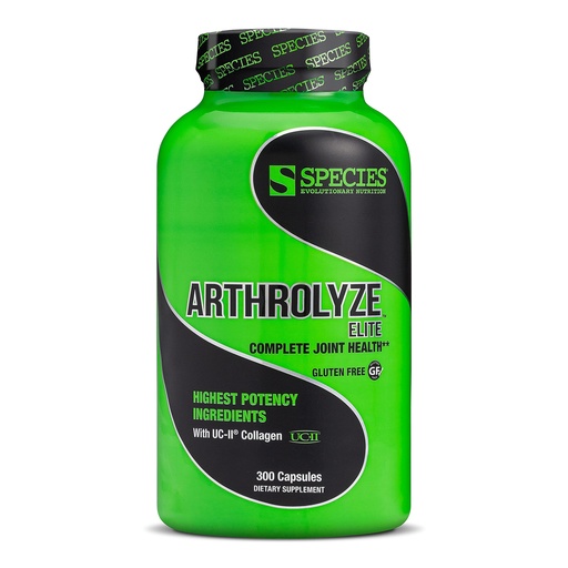 [BRSWIHICA55A4CT2] Species Nutrition Arthrolyze Joint Repair Supplement, Fortified with UC-II Collagen, MSM, Glucosamine, Chondroitin, High Potency Connective Tissue & Joint Support (300 Capsules)