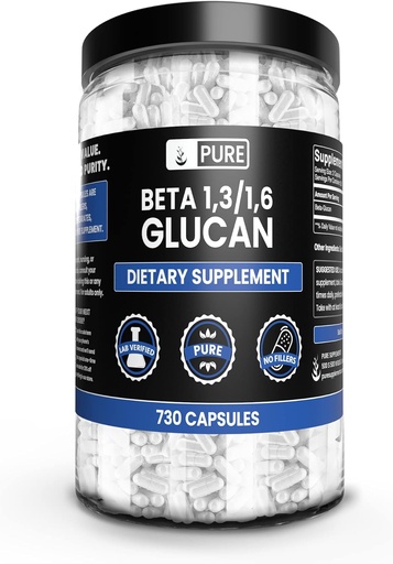 [BRSROY33OEHA4EI4] Pure Original Ingredients Beta Glucan 1,3/1,6, (730 Počet) Žiadne horčík alebo ryžové výplne, Vždy čisté