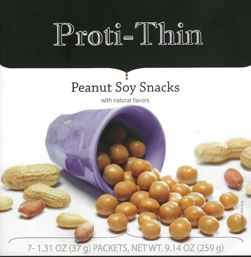 [BRSWG2YOBYMBM3TB] Proti-Thin Peanut Soy Snacks, 15g Protein, Low Calorie, Low Fat, Low Carb, No Gluten Ingredients, Diet Protein Puffs, KETO Friendly, Ideal Protein Compatible, 7 Count Box