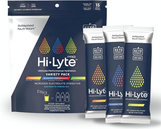 [BRSROBLYCUBGAFDD] Prilagojena prehrana Hi-Lyte Pro Hydration Packets - 15 Individualni paket za pijačo 