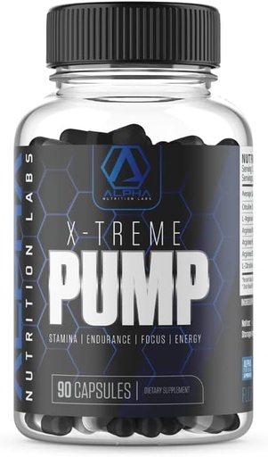 [BRSW2CTQCABRUGTJ] X-Treme Pump for Stamina, Endurance, Focus, Energy Dietary Supplement, 90 Capsules