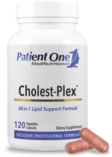 [BRSWGZY7DMNQOALU] Patient One Cholest-Plex | Supplement to Support Heart and Vascular Health and Healthy Lipid Metabolism* | with RYR, CoQ10 and More | 120 Capsules