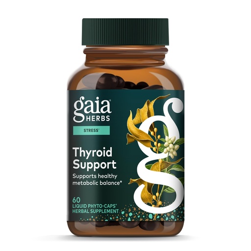 [BRSWIYL7C4ARUF3U] Gaia Herbs Thyroid Support - Made with Ashwagandha, Kelp, Brown Seaweed & Schisandra to Support Healthy Metabolic Balance & Overall Well-Being* - 60 Vegan Liquid Phyto-Caps (30 Servings)
