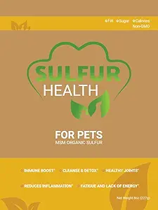 [BRSRMCYOAAPAAHTK] Organic Pet Sulfur - 99.9% Pure MSM Supplement for Pets - Lab-Tested and Certified Pet MSM