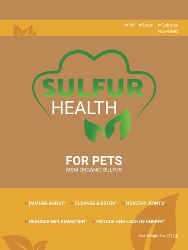 [BRSRMCYOAAPAAHTK] Organic Pet Sulfur - 99.9% Pure MSM Supplement for Pets - Lab-Tested and Certified Pet MSM