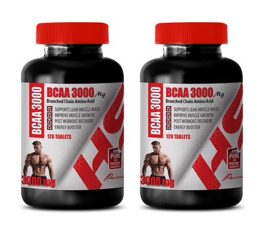 [BRSWGAD6OAJRSF33] Muscle Builder Pills for Men - BRANCHED Chain Amino Acid - BCAA 3000MG - bcaa Train and Recover - 2 Bottles 240 Tablets