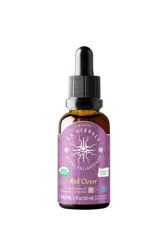 [BRSWGH34BMIRSELO] Ra Herbals Organic Red Clover Liquid Extract - Menopause Support - 1 fl oz