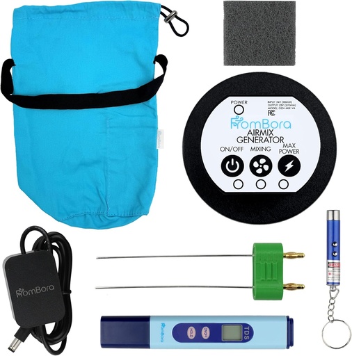 Колоїдний срібний генератор Kit – 99,99% (Ag) Rods, TDS Meter Colloidal Silver Machine, Impure Water Indicator, Водяний іонізатор машини для дому, Мішок для подорожей, AirMix