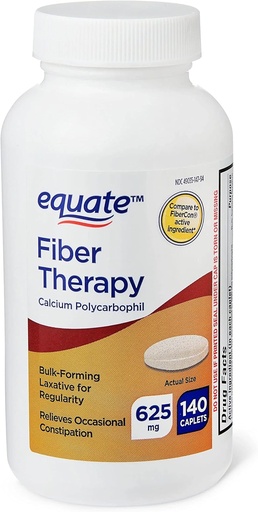 [BRSROZAYBV6QYCT3] ikj Fiber Therapy Calcium Polycarbophil Caplets, 625 mg, 140 Count
