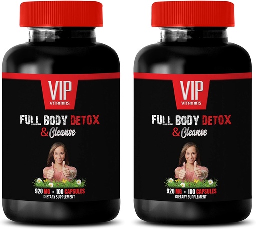 [BRSWGFI3AABBQEQV] body cleanse and detox - FULL BODY DETOX AND CLEANSE - goldenseal root pills, goldenseal herb, burdock root, red clove, yellow dock root, detox cleanse pills, body cleanse detox - 2 B 200 Capsules