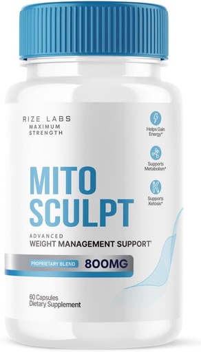 [BRSROHADPMFBQCDG] rize labs MitoSculpt Weight Loss Pills - Sculpt Your Ideal Body with MitoSculpt Advanced Formula Capsules, Supplement to Turn Mobilized Stored Fat for Fuel (60 Capsules)