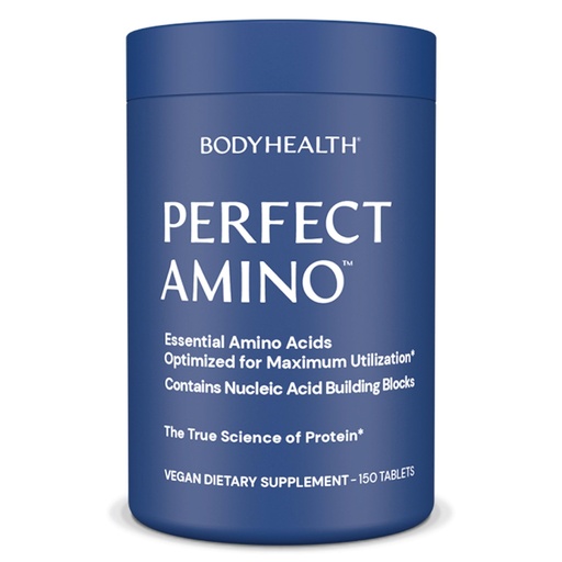 [BRSWIBT4OYPQIFLI] BodyHealth PerfectAmino Tablets (150 ct), Essential Amino Acid with BCAAs + Lysine, Phenylalanine, Threonine, Methionine, Tryptophan, Supplement for Muscle Mass Production, Recovery & Strength