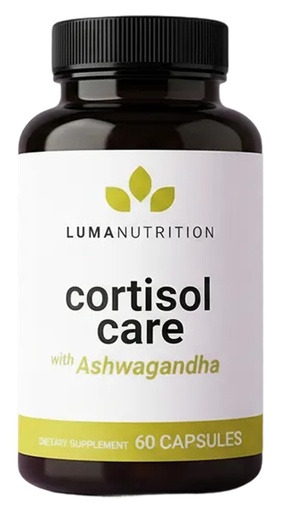 [BRSRAEIBBMOQ2FLZ] Luma Nutrition Cortisol Reducer and Manager - Ashwagandha + L-Theanine - Cortisol Supplements for Women and Men - Stress Relief, Restful Sleep, Detox, Lower and Control - 60 Capsules