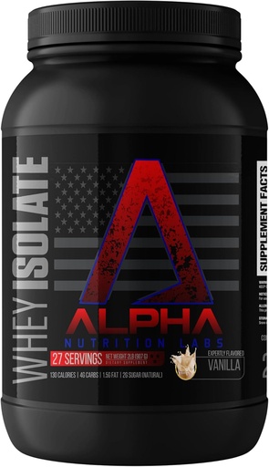 [BRSW2AL7DJ5AEYL4] Whey Isolate Protein Powder - Βανίλια Γεύση, 28g πρωτεΐνης, πηγή πρωτεϊνών, χαμηλή υδατάνθρακες, κλασική ειδικότητα