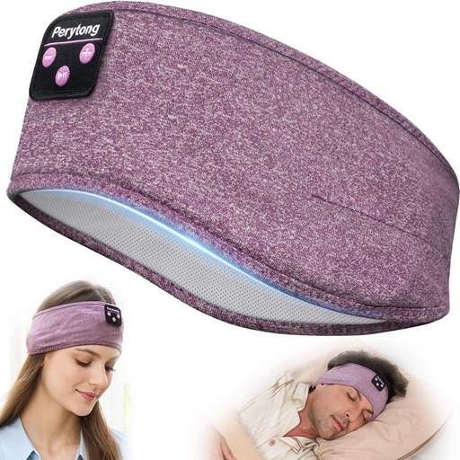 [BRSROGQLOF5BYHTZ] Perytong Sleep Headphones Bluetooth Headband, Headband Headphones for Sleeping, Running, Yoga, Fitness, Travel, Meditation, Suitable for Side Sleepers, Gift for Men Women, Tech Gadgets