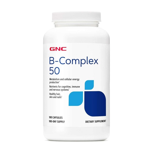 [BRSROAAZCEOQYFD2] GNC B-Complex 50-180 Capsules (180 Servings)