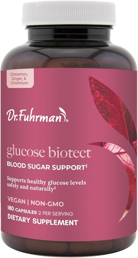 [BRSWIEAFBQGBKFT4] Dr Fuhrman Glukoza Biotect Natural Blood Sugar Support 180 Kapsułki