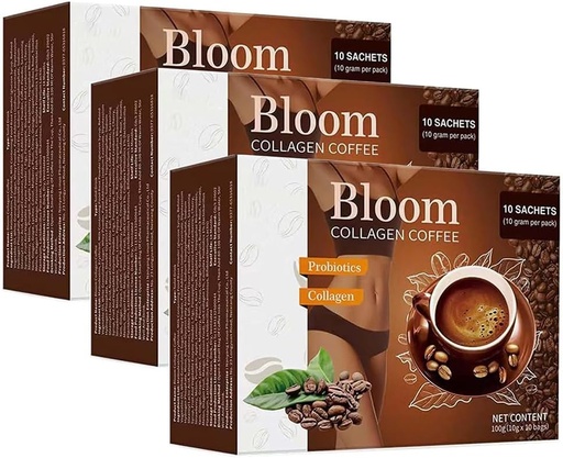 [BRSROGIBOZ5GE3TO] Collagen de café Bloom de Japón, Nutricionistas Recomendado, Puro Collagen de café orgánico para Mujeres y Hombres (3Boxes)
