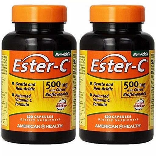 [BRSWIYY4OEGQ4C3O] Ester-C 500 mg with Citrus Bioflavonoids 120+120 Free American Health Products 1