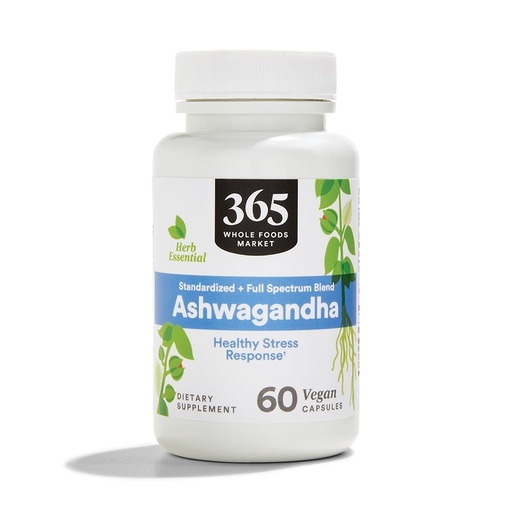[BRSRMAYQCB7RY2DU] 365 By Whole Foods Market, Ashwagandha, 60 Count