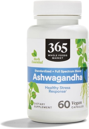 [BRSRMAYQCB7RY2DU] 365 Par le marché des aliments entiers, Ashwagandha, 60 comtes