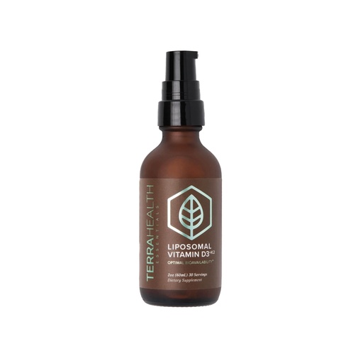 [BRSROHT6CUBBGH3Z] Terra Health Essentials Liposomal Vitamin D3 + K2 with CoQ10 & Selenium - High Absorption Liquid Supplement for Bone & Heart Wellness, Calcium Support, Immune & Mood Balance - 2oz, 30-Day Supply