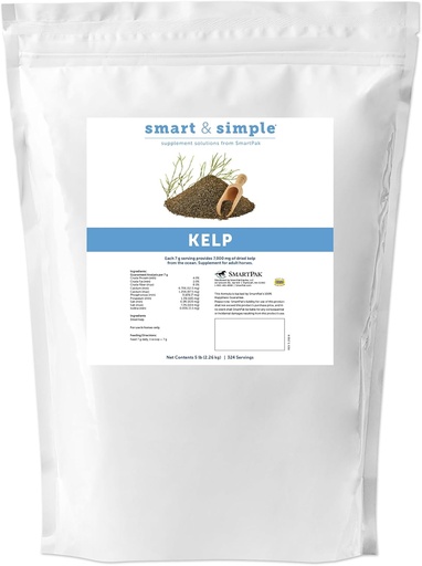[BRSRAGI3OYCQKDIZ] Smart & Simple Kelp Meal for Horses | Seaweed Vitamin and Mineral Supplement for Horses | Provides Calcium, Phosphorous, Potassium and More | 324 Servings | 5lb