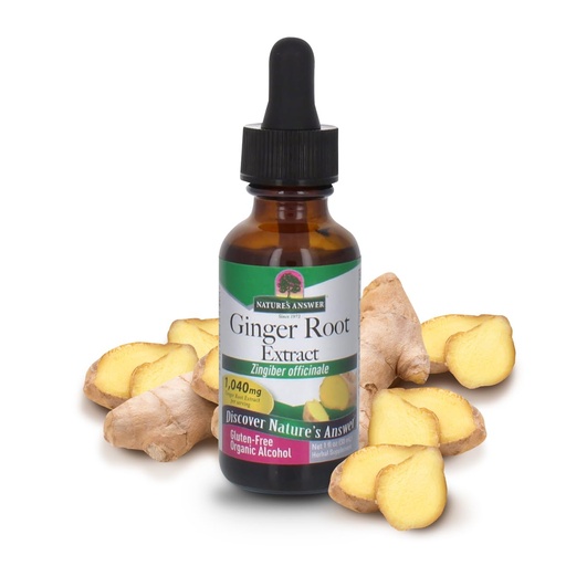 [BRSWIZYYB4OR4YDK] Nature's Answer Ginger Root with Organic Alcohol, 1-Fluid Ounce